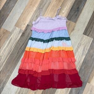 Storia Multicolor Layered Kids Dress